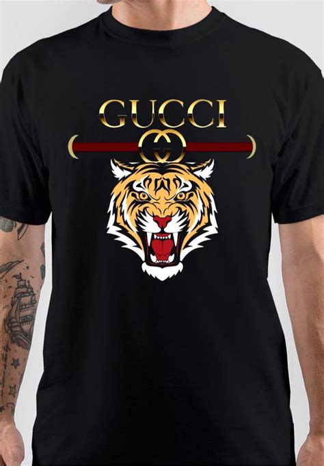 gucci tiger shirt black|gucci tiger collar shirt.